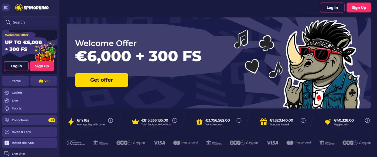 Spinorhino online καζίνο αρχική σελίδα